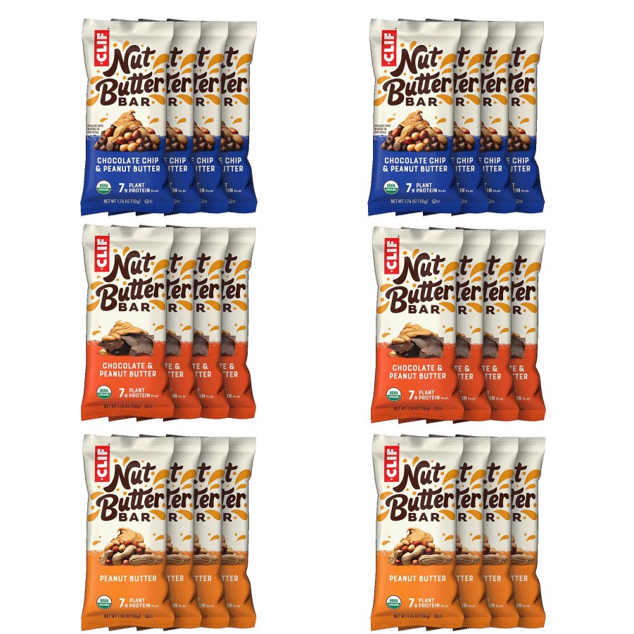 Favoriet Clif Bar | Notenboterreep Variatiepakket, 24 Repen